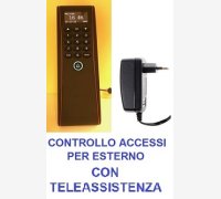 SISTEMA CONTROLLO ACCESSI PER ESTERNO (IP53) MOD. 1951-RFID CON LETTORE DI TESSERE, SOFTWARE ED ALIMENTATORE E CORSO DI ISTRUZIONE SOFTWARE IN TELEASSISTENZA PER 2 MESI